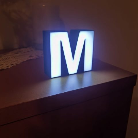 Candeeiro Led (Letra)