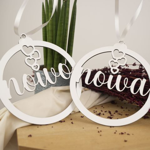 Coroa Noivos MDF Branco