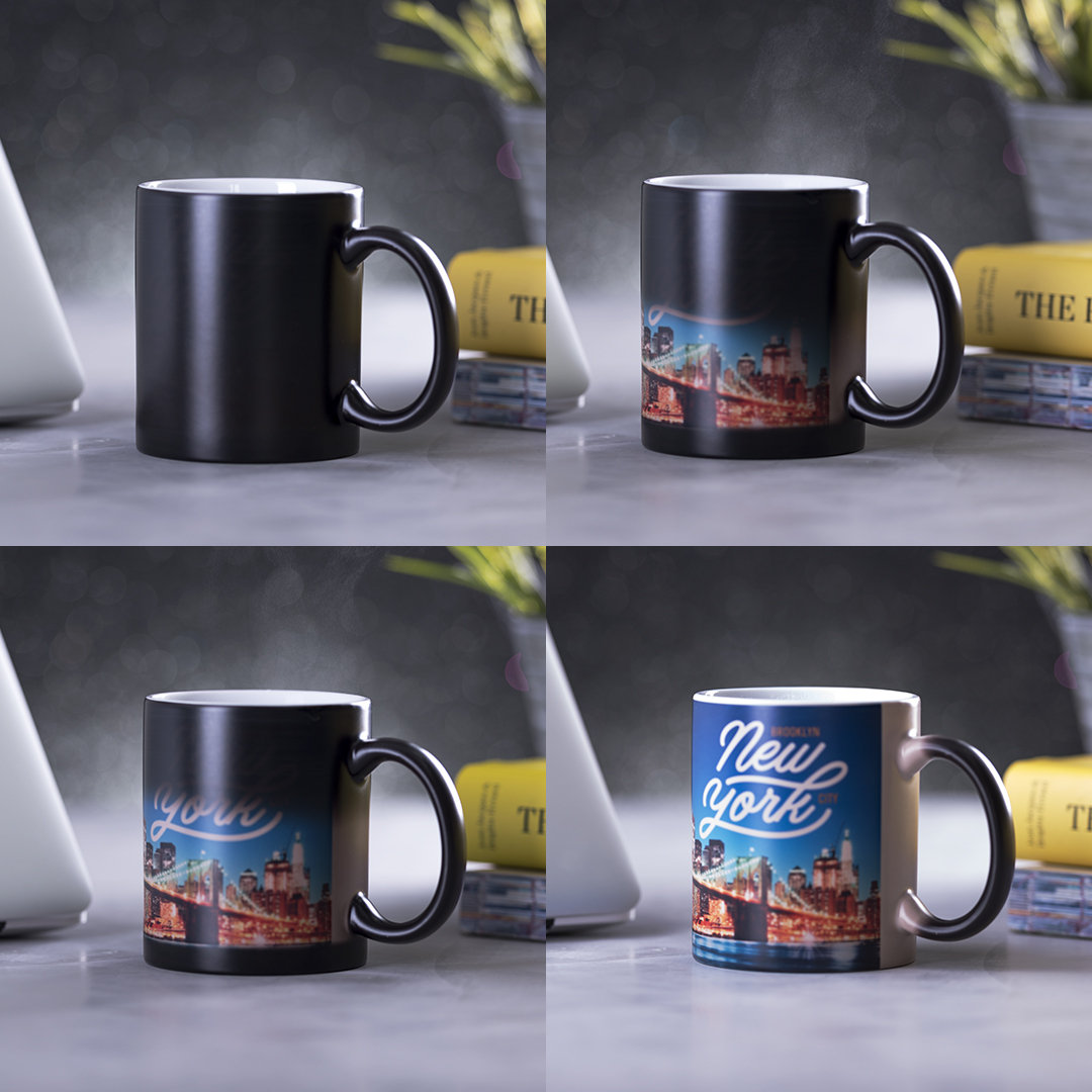 Caneca Mágica de Cerâmica para Sublimação 350ml 2