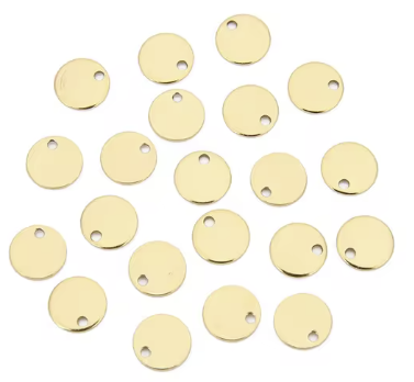 Círculo em Aço Inoxidável Dourado