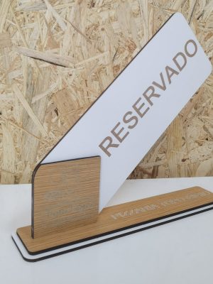 Placa Reservado
