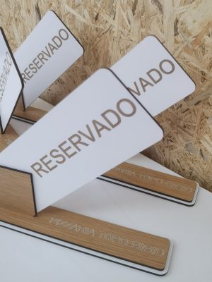 Placa Reservado