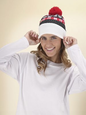 Gorro Pai Natal com Luz LED