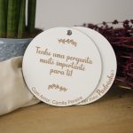 Convite Padrinhos Modelo Circular | Personalizado