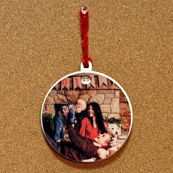 Bola de Natal com Calendário do Advento Rotativo