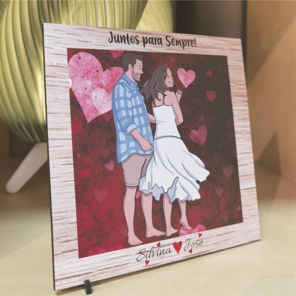 Quadro Juntos para Sempre Cartoon