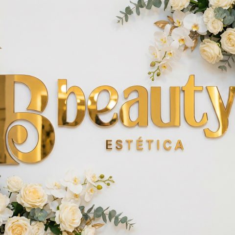 Logotipo em Acrílico Espelhado