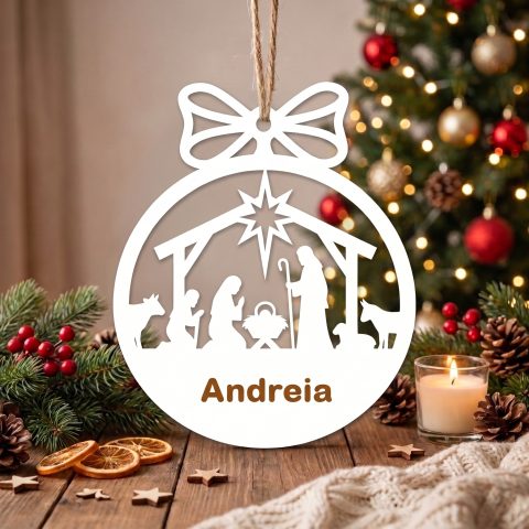 Bola de Natal Presépio M9