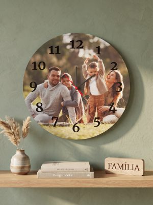 Relógio de Parede Personalizado com Fotografia