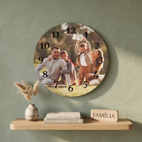Relógio de Parede Personalizado com Fotografia